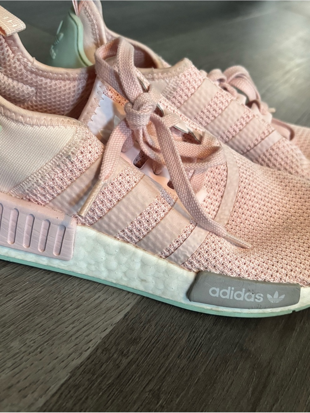 adidas NMD R1 Pastel Pink Knit Sneakers